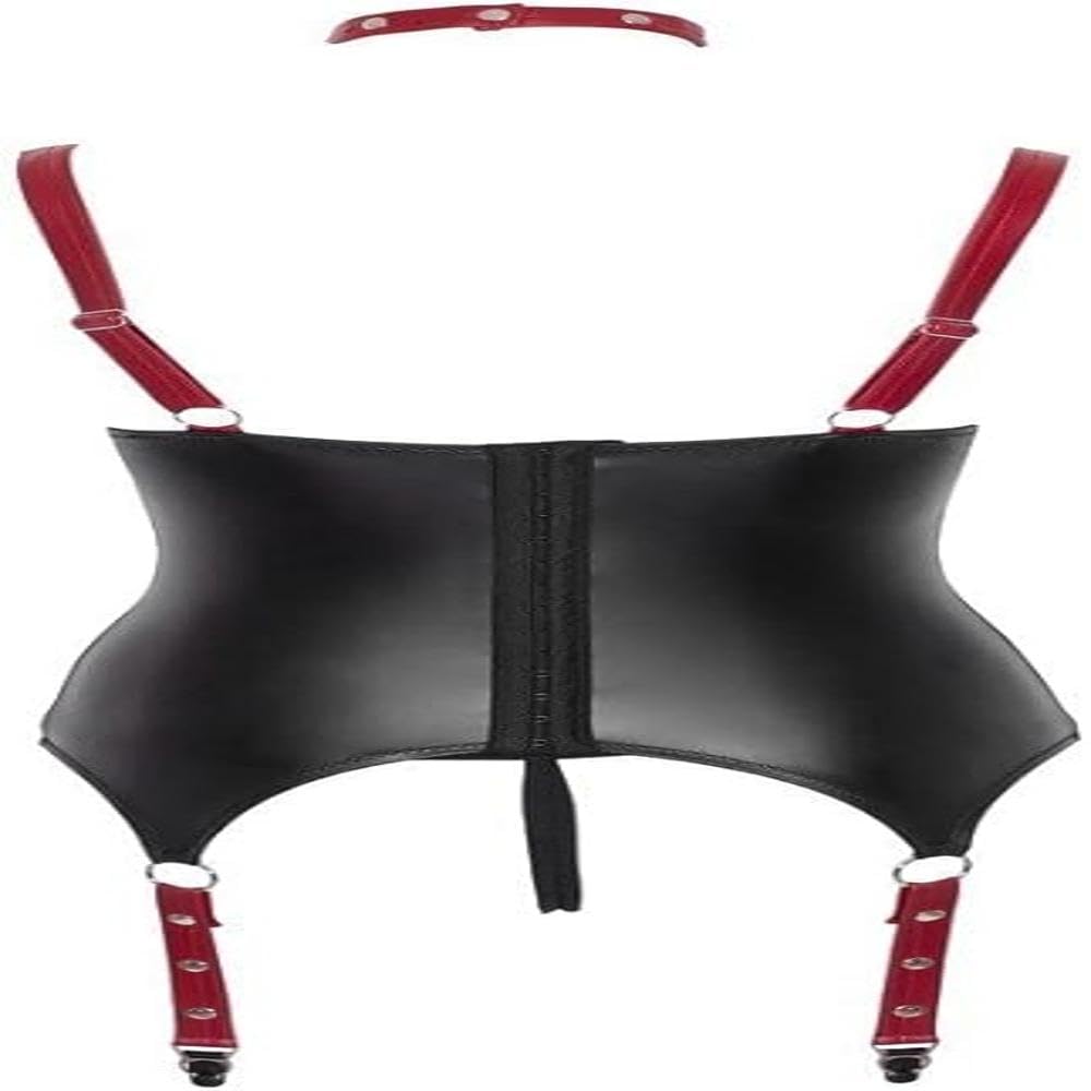 Cottelli Bondage Set with Suspenders - Black - M