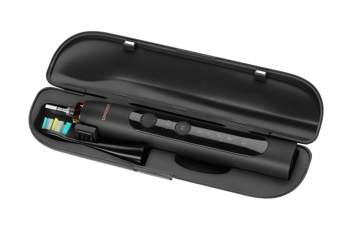 Concept ZK7011 - Spazzolino sonico con custodia da viaggio, colore: Nero