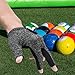 Menolana Billiards Glove Pool Cue Mitt Breathable Anti Skid Professional Left Hand Snooker Cue Sport Glove for Games Women Men Indoor, Gray