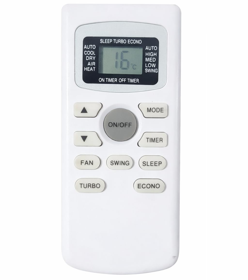 AC Remote Compatible for TCL Split 1.5 Ton AC Remote No 116 with Econo Button, White (Work Only If Your Old Remote Same)-image-38