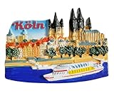Colonia Alemania Imán para nevera, recuerdo de turismo, decoración de nevera, colección 3D Craft