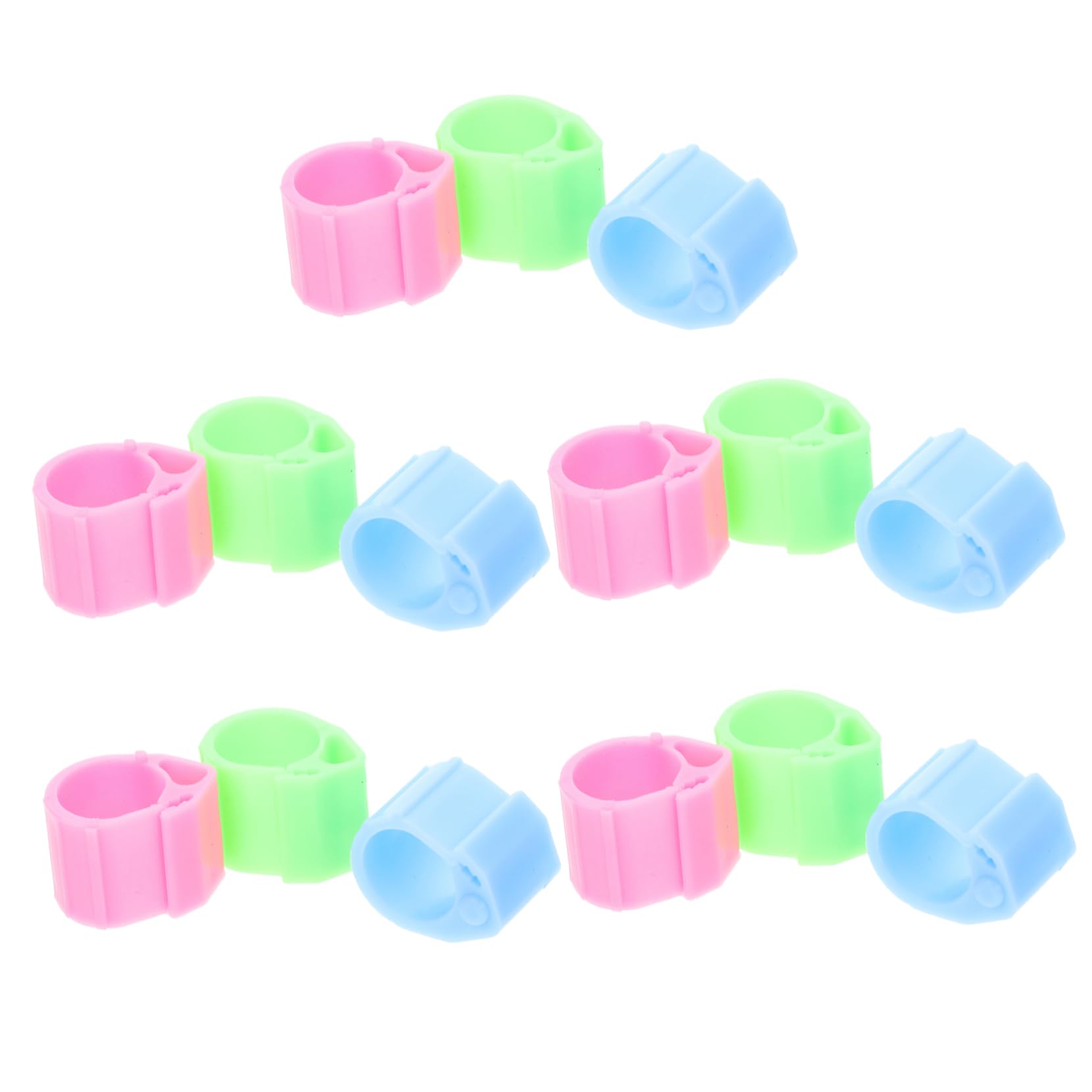 Abaodam Plastic Pigeon Identification Tools 20pcs Homing Pigeon Leg Rings Bird Ring