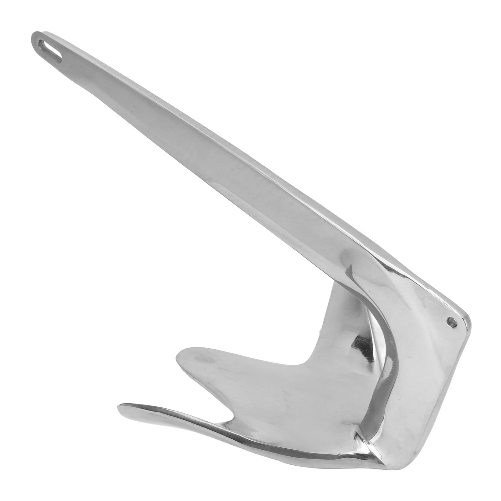 Qqmora Ancres de Bateau, Robuste en Acier Inoxydable 316 1kg/2,2 LB, Ancre à Griffes Polie Miroir, Robuste et Résistante aux Intempéries pour la Marine,Pièces de Rechange pour Bateaux,Yachts
