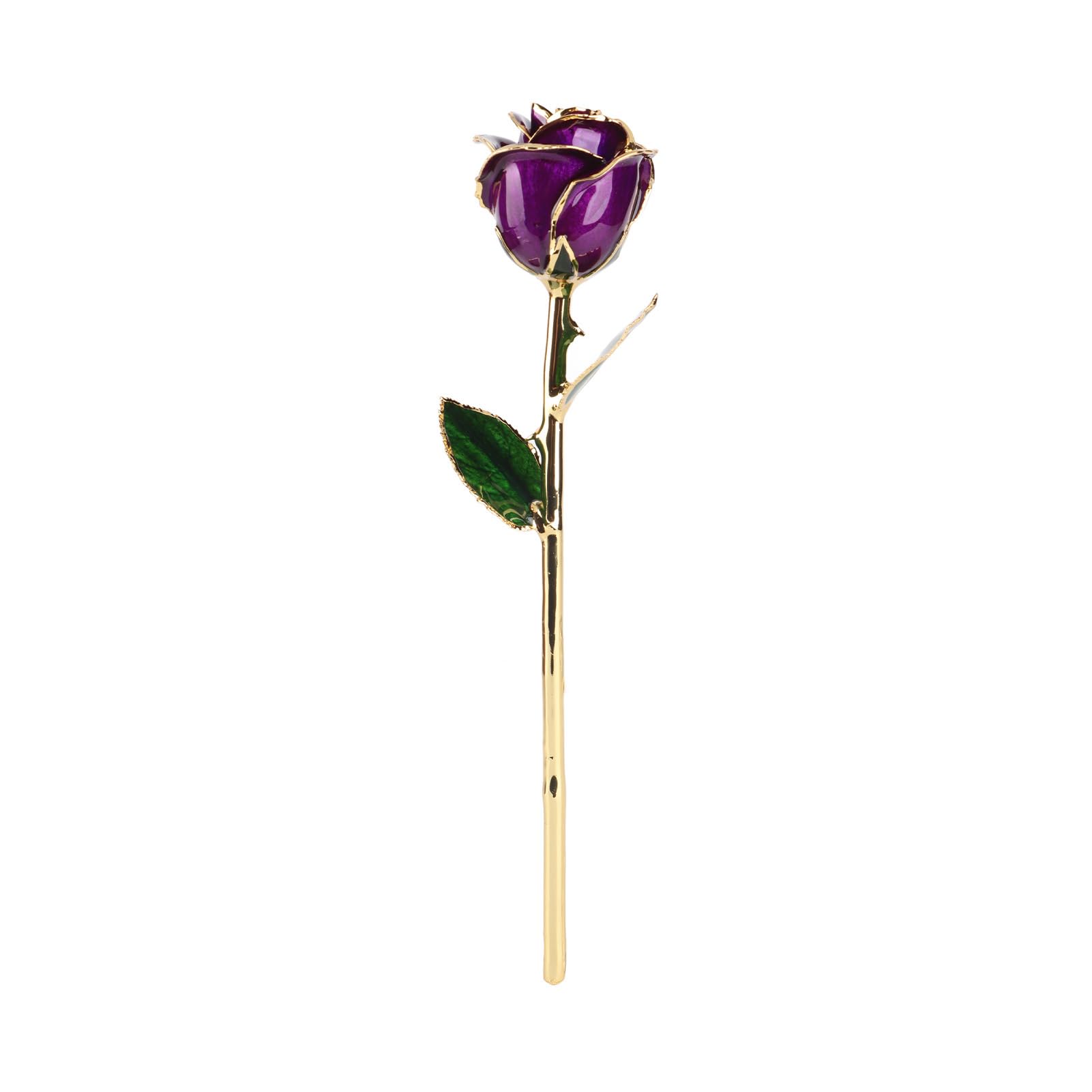 Sonew Rosa Placcata Oro 24K con Base Rivestita Decorazione Tavolo Elegante Fit for Compleanno Natale Festa della Mamma Occasioni Speciali