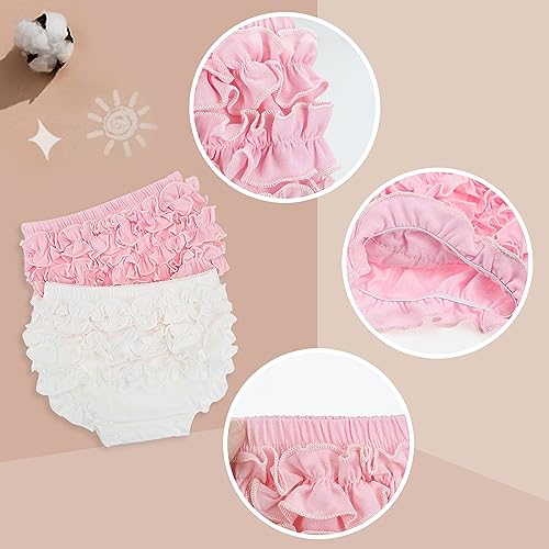 Girls Knickers for Toddler Girls Ruffle Panty Diaper Covers for Girls Cute Cotton Baby Girl Shorts2