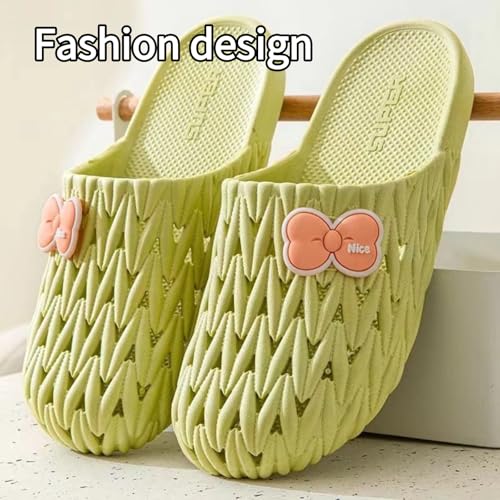 Women's Cute Soft Slippers with Drainage Holes Lightweight Non-Slip Breathable Bathroom Pool Sandals2