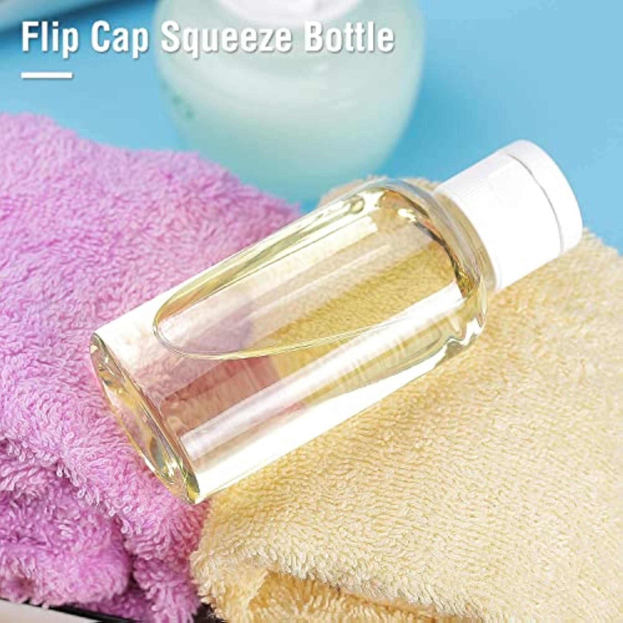1000pcs 20ml Empty Clear Plastic PET Bottles Refillable