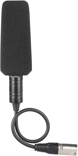 Andoer Grabación de vídeo Entrevista Fotografía Condensador estéreo Micrófono unidireccional Micrófono para Sony Panosonic Videocámaras-Interfaz XLR