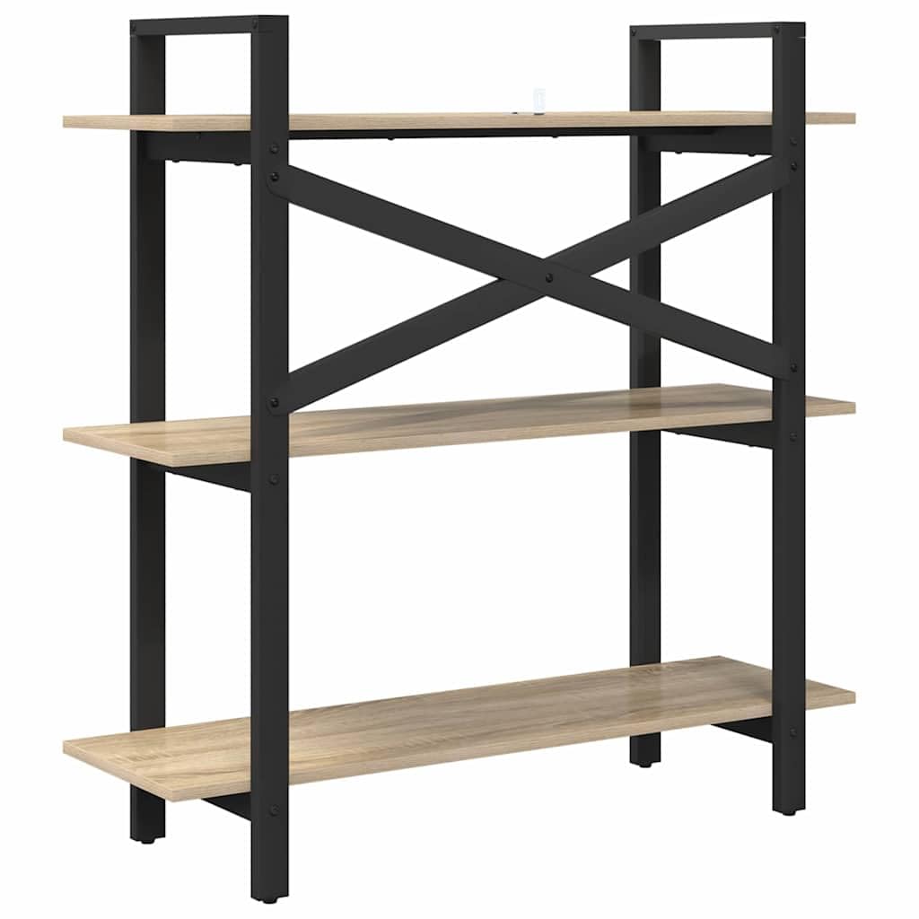 Generisch Bücherregal Sonoma-Eiche 100 x 33,5 x 102 cm Holzwerkstoff,Möbel,Regalsysteme,Bücherregale Bücherschränke-883947