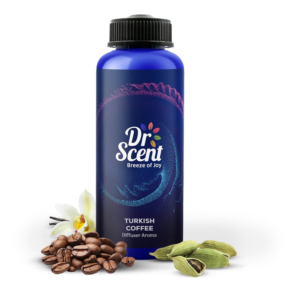 Diffuser Aroma Turkish c fee, Feel the Aromatic Fragrance Roasted C fee Beans, And Zesty Cardamom, Ending with Sweet Notes Vanilla (500ml)