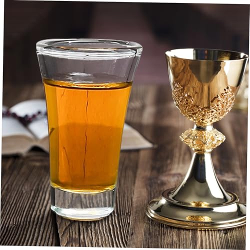 Verre de communion de qualité pour célébration religieuse et plateau standard