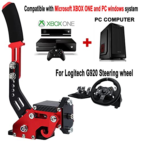 Image of Obokidly Upgrade USB Handbrake Support G920 Compatible with Xbox ONE /Xbox ONE S for Simracing Game Sim Rig ; and Suitable for PC (Red-2)