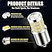 iBrightstar 1156 LED Bulb White, BA15S 1141 Camper Rv LED Lights Bulbs Super Bright for Back Up Reverse Lights Brake Tail Lights Turn Signal Lights, 2 Pack
