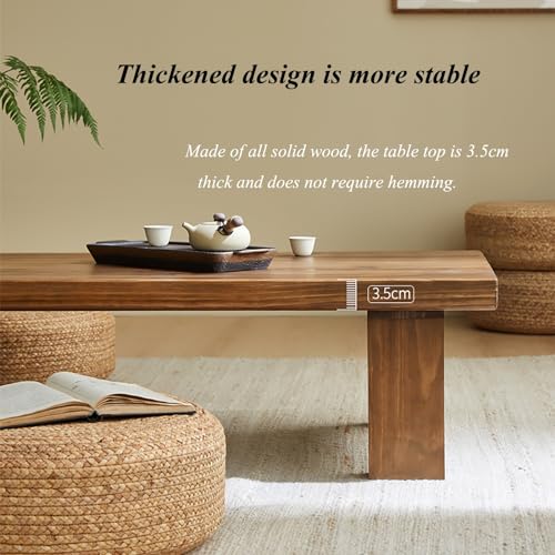 Table basse en bois massif compacte pour optimiser votre salon