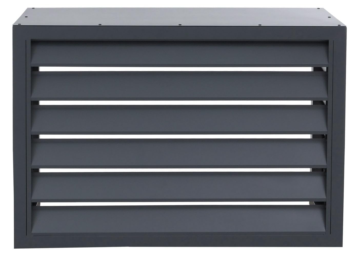 Mendler Verkleidung für Klimaanlage/Wärmetauscher HWC-O43, Abdeckung Schutzgitter, Metall 70x104x50cm - anthrazit