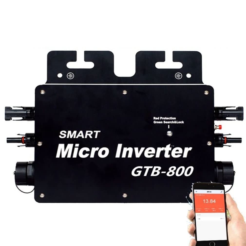 600W/700W/800W Micro-Onduleur Solaire Grid Tie Micro Onduleur Smart Micro Inverter 110V/220V WiFi Solar Grid Inverter Ip65 ImperméAble MPPT Grid Tie Inverter Efficacité 99,5%