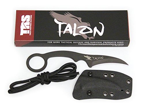 TRS Talon Fixed Blade Karambit with Kydex Sheath and 40 in of para-Cord
