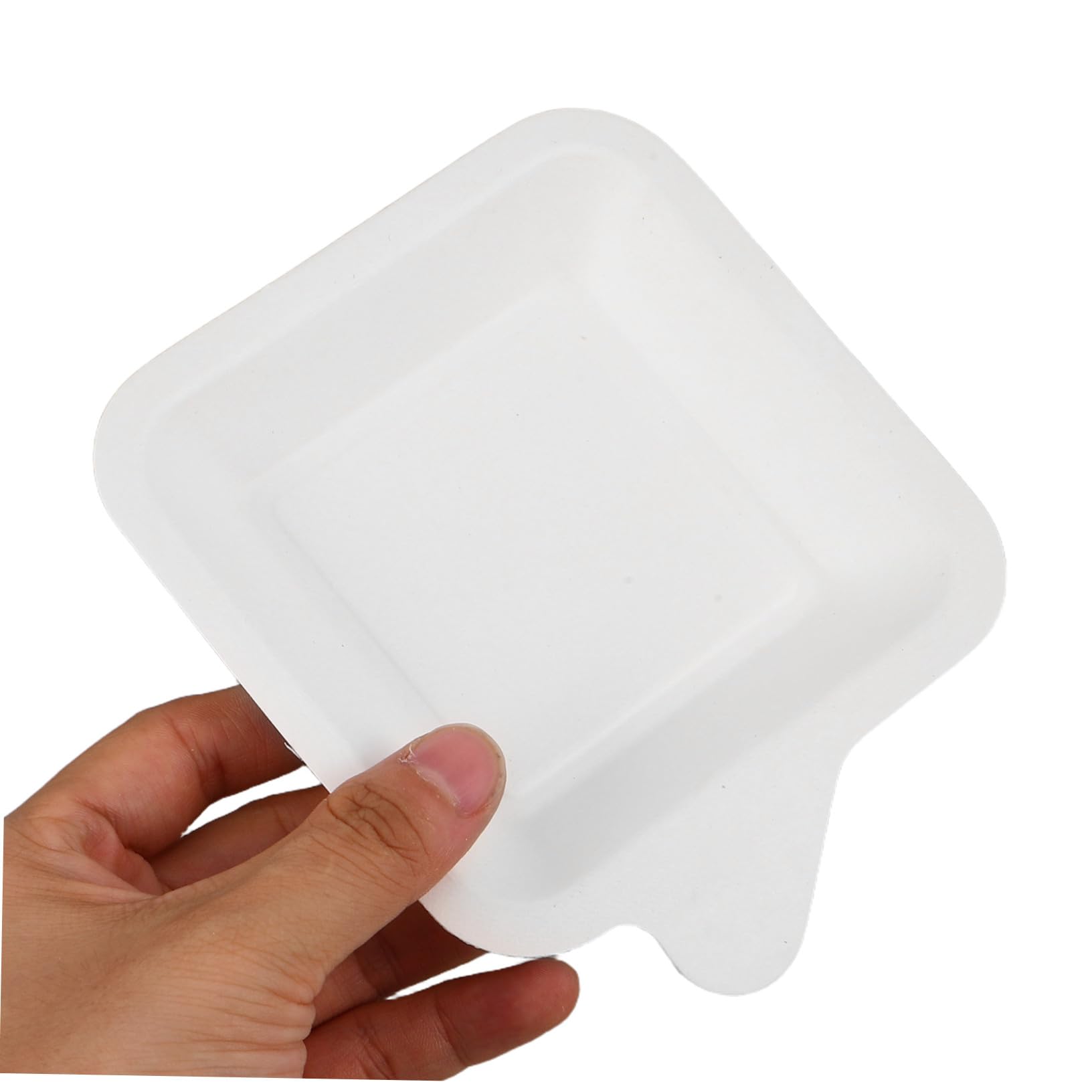 100 Piezas Platos de Papel Cuadrados Desechables Gruesos para Tartas de Cumpleaños y Catering Platos Resistentes para Fiestas Barbacoas y Manualidades Creativas