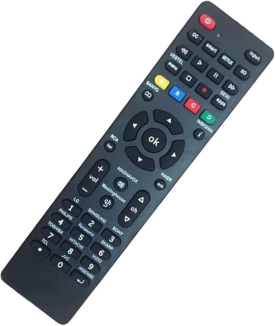 Universal TV Remote Control for Samsung/TCL/JVC/Sony/Hisense/Haier/Panasonic/Toshiba/LG/Smart TV with Netflix - Easy Installation