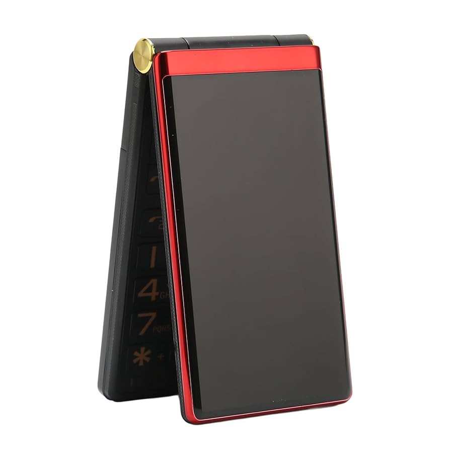 レッド 折りたたみ式携帯電話 本体 Amazon | フリップ携帯電話、2.4インチのタッチスクリーン音声