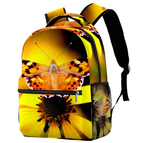 Sac à dos d'école papillon idéal pour le lycée, les sorties urbaines et les voyages