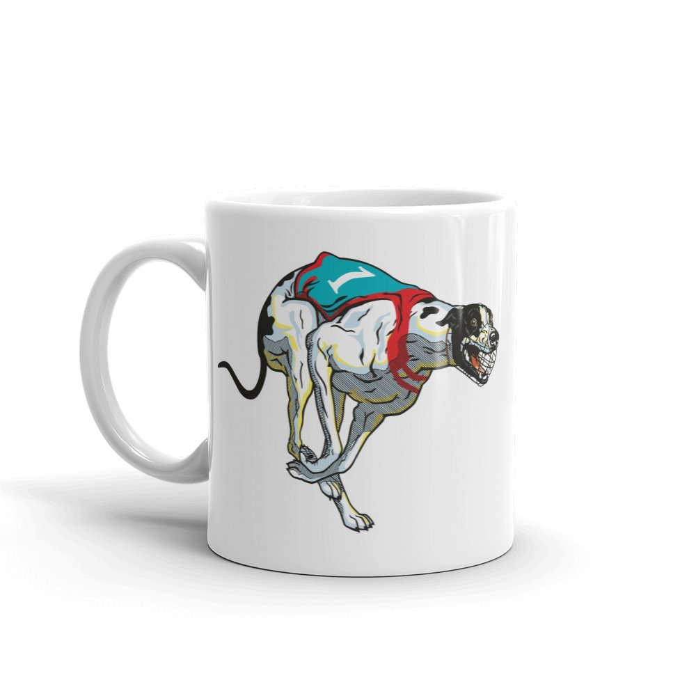 Dv Mugs Ltd Multi Greyhound Racing Dog 10Oz Coffee Tea Mug #5511