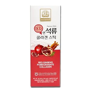 Korean Beauty Baekje Geumsan Womens Pomegranate Collagen Jelly Stick 5 1oz 6 Count 1 Pack