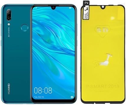bbtech Huawei P Smart 2019 Fiber Nano Cam Ekran Koruyucu Siyah;Şeffaf