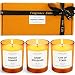 Scent-Hi Zestaw upominkowy ze świecami zapachowymi, relaksujące świece aromaterapeutyczne, świeca słoikowa, wosk sojowy, do relaksu ciała, do kąpieli, jogi, luksusowy zestaw prezentowy dla kobiet, na urodziny, Boże Narodzenie, dla przyjaciół, dekoracje na Halloween