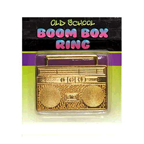 Bague multicolore Amscan Old School Boom Box au look vintage inimitable