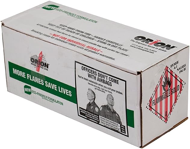30 Minute Road Safety Flare (36 Pack), Waxed (with Stand)
