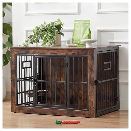 Heavy Duty Dog Crate End Table for Medium Dogs