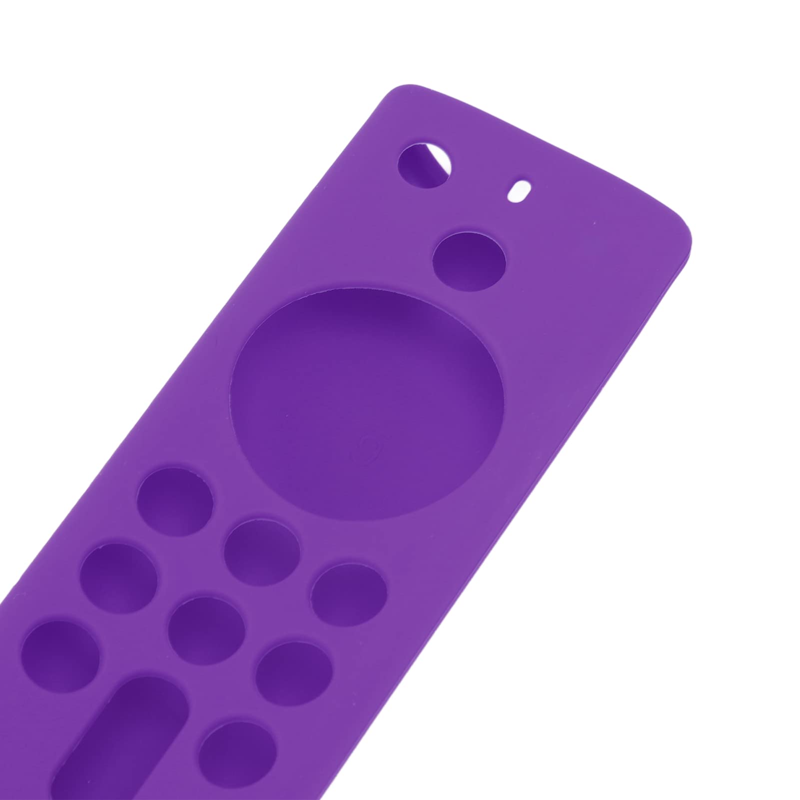Funda de Silicona para Mando a Distancia Fire TV Stick, Funda de Silicona para Mando a Distancia Fire TV Stick, Protectora de Antideslizante con Cordón de 3.ª Generación (Conjunto Morado)