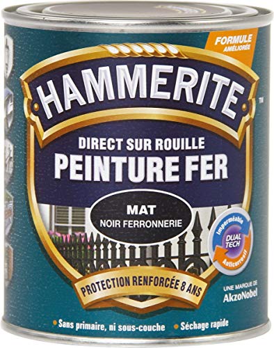 HAMMERITE FERRONNERIE MAT 0.25L NOIR