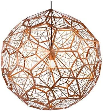 Pendant round light E27 lampe de salon nordique or pour suspension restaurant