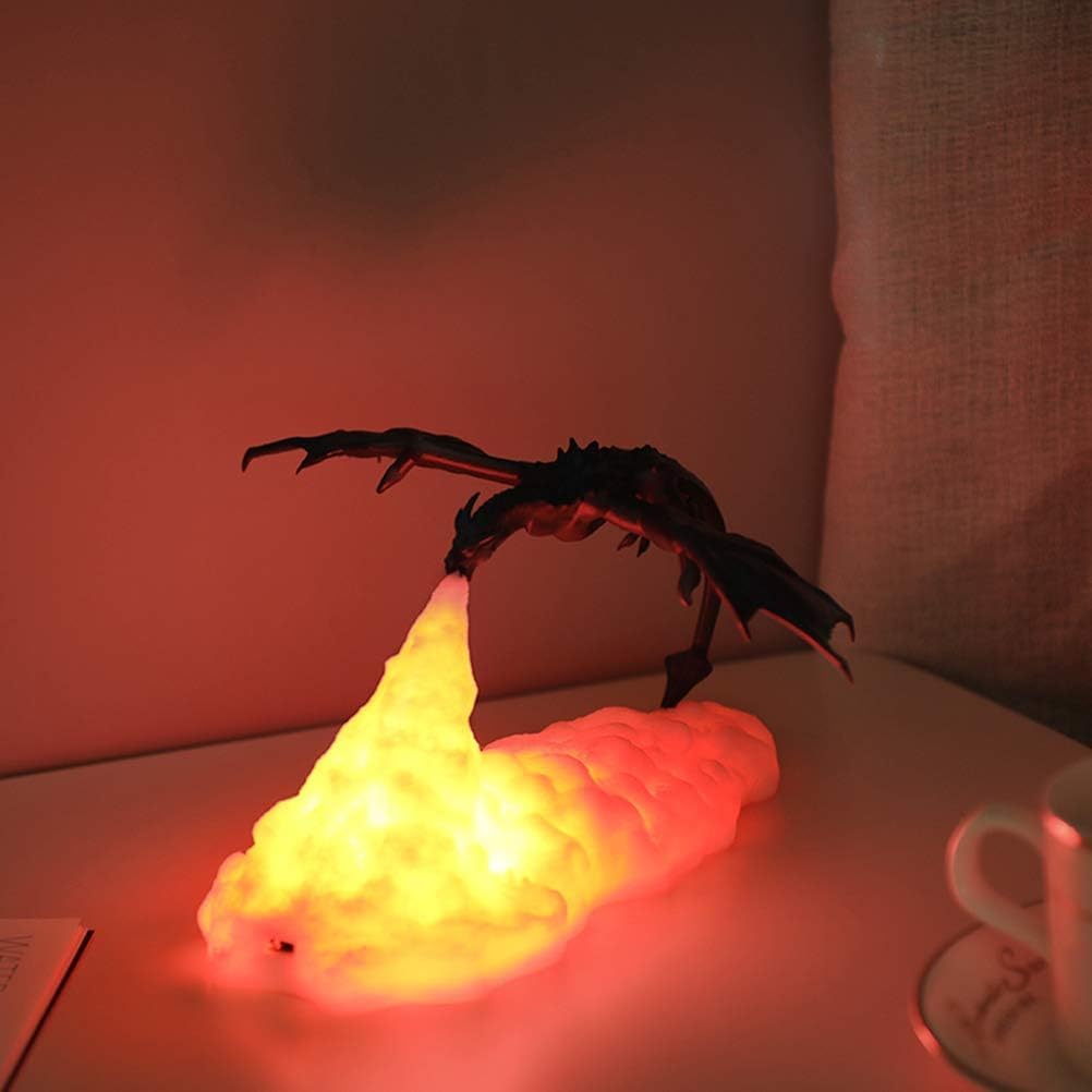 Luce Notturna, Lampada a Forma di Drago Volante Ricaricabile a LED USB per Decorazioni per Soggiorno per la Casa per Bambini