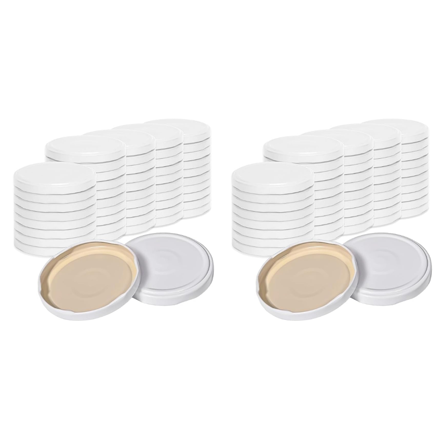 Hndhbfgrt 100Pcs Lids to Type 82-Replacement Lids for Preserving Jars,Twist Off Lid,Preserving Lids for Jam,Preserving