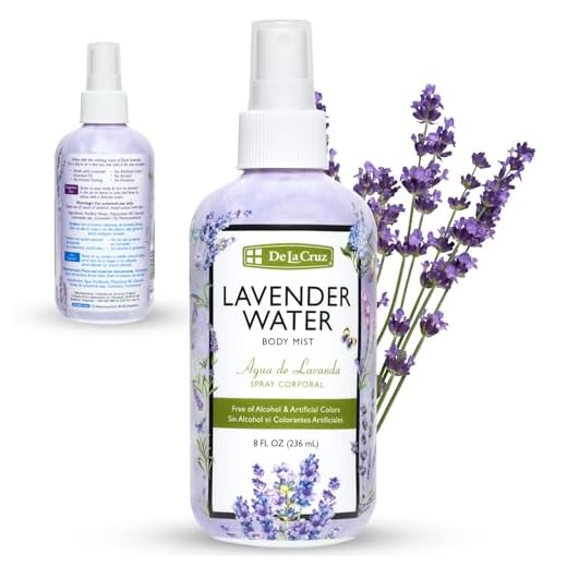 De La Cruz Lavender Water Body Mist - Lavender Spray body mist With Pure Lavender Essential Oil 8 fl oz (236 mL)