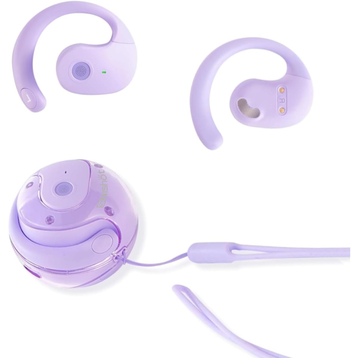 sunshot Ows Open Ear Buds Headphones Bluetooth 5.4,Bone Conducting Air Bone Conduction Headphones, 16mm Drivers,40H Playtime,Open Ear Earbuds IPX5