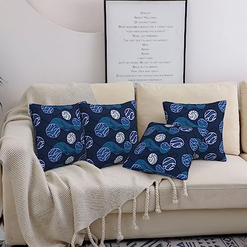 Housse de coussin volleyball bleu ultra douce 40,6 cm BAFAFA