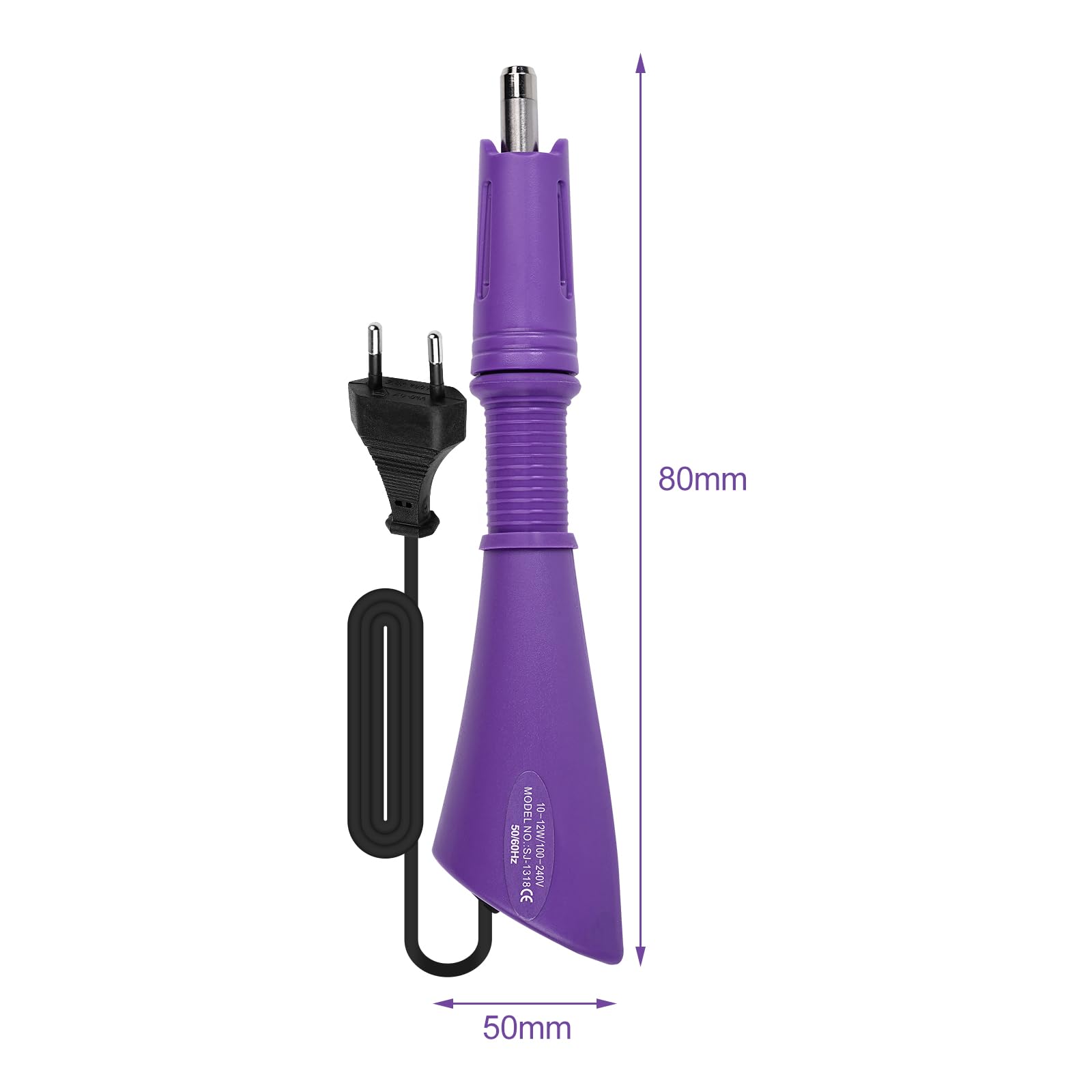 Hotfix, applicatore di strass fai da te, applicatore di strass Hotfix, set di applicatori hotfix, kit di attrezzi per tessuti e progetti di bricolage (UE) (viola)