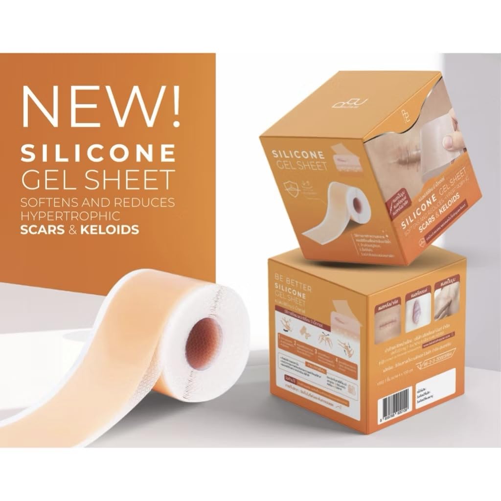 Silicone Gel Sheet for Scar Care, Reusable Silicone Sheet (Sheet size: 4 x 150 cm)