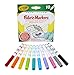 Produktbild Crayola - Stoffmalstifte, 10 Stück, rot, pink, orange, gelb, violett, hellgrün, blau, hellblau, grau, schwarz, Zum Verzieren von T-Shirts und Stoffobjekten, 58-8633