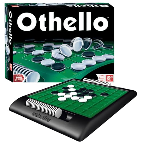 BANDAI - Othello - Jeu de société - Jeu de stratégie et de réflexion - 2 Joueurs - 15/20min - dès 7 Ans - MH80048