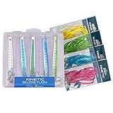 Qualitäts-Haken und -wirbel TheBigFish Hornhecht Set - 5X Blinker + 10x Seidenfäden inkl. Box