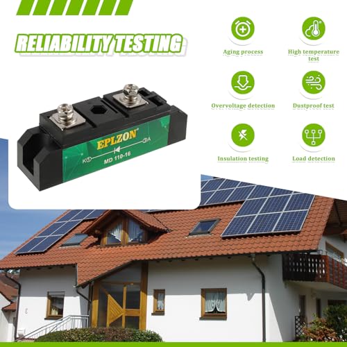 EPLZON MD110A(100A) Solar Diode Blocking Diode One Way Diode Reverse Diode Peak Voltage 1600V for Solar Charge Controller and Photovoltaics - Thumbnail 5