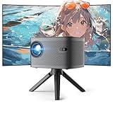 プロジェクター小型 家庭用 卓上三脚付 20000L 電動台形補正/電動フォーカス/双方向Bluetooth /WIFI6/1080P/短距離投影ホームシアターミニプロジェクター 250"大画面 ポータブルホームプロジェクター projector 2025年最新NX5ブラック