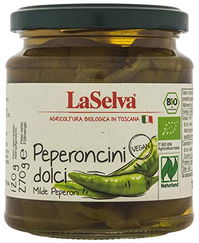 LaSelva Bio Peperoncini dolci, milde Peperoni, 270 g