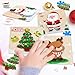 FOIMAS Christmas Wooden Puzzles for Toddler,4 Pack Santa Snowman Reindeer Wooden Puzzle for Kids Christmas Stocking Stuffer Gift Bag Filler Xmas Party Favor Supply
