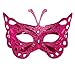 Produktbild iYmitz Karnevals Maske Venezianische Schmetterling Maskerade Grimasse Fasching Masken Spitze Partys Kostüm Halloweenmaske(Hot pink,One size)